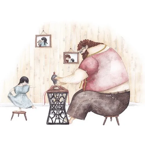 Cha thử may cho con nhiều áo đẹp