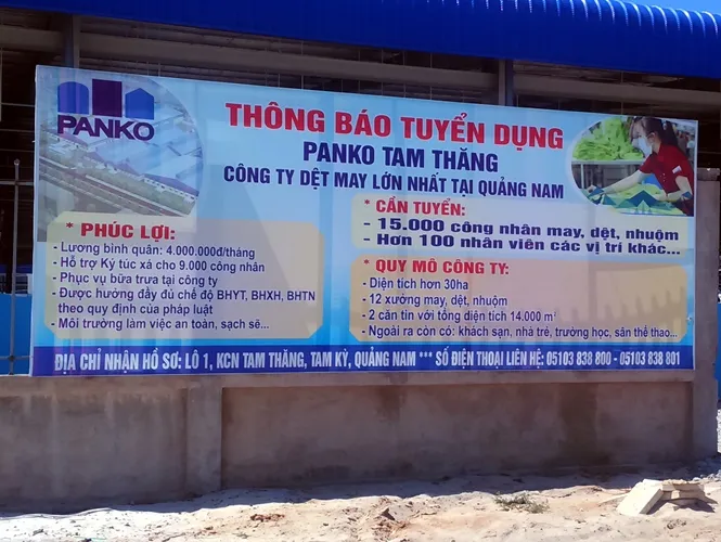 Thông báo tuyển dụng của công ty