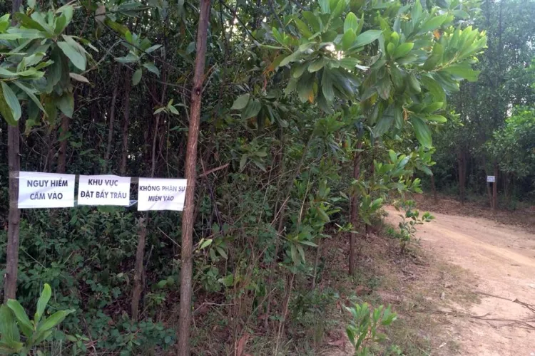 Biển cảnh báo cho người dân