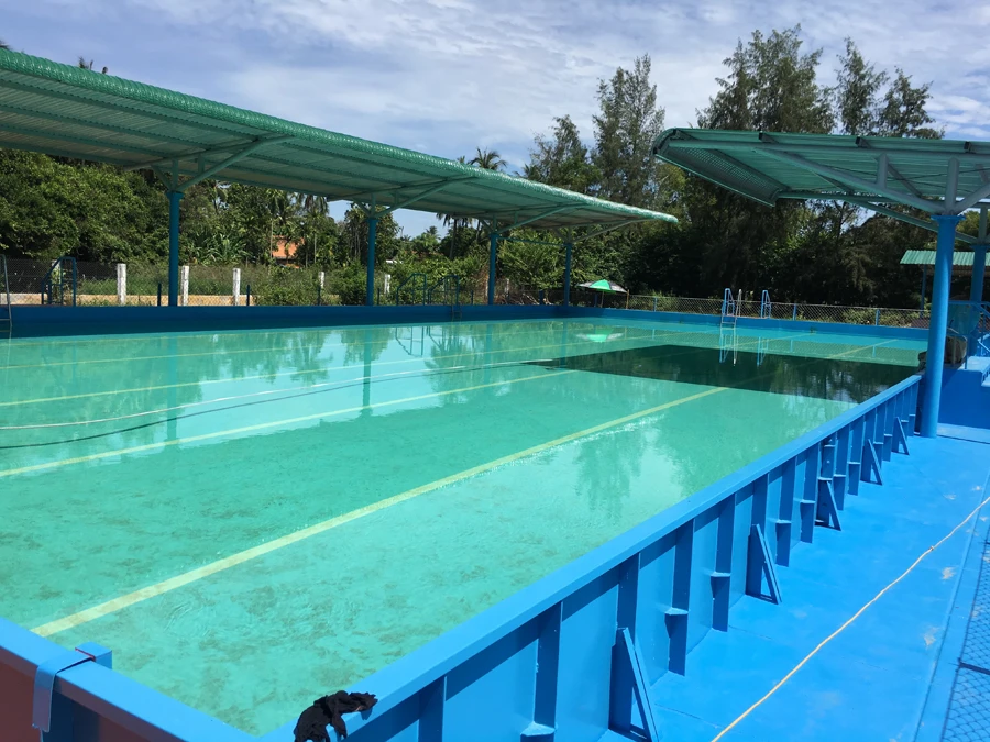 Hồ bơi mới của trường Nghĩa Hà