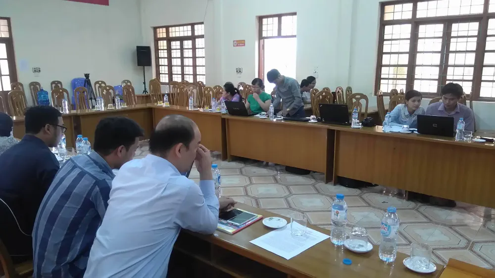 Quang cảnh buổi họp báo. Ảnh: Hải Đường