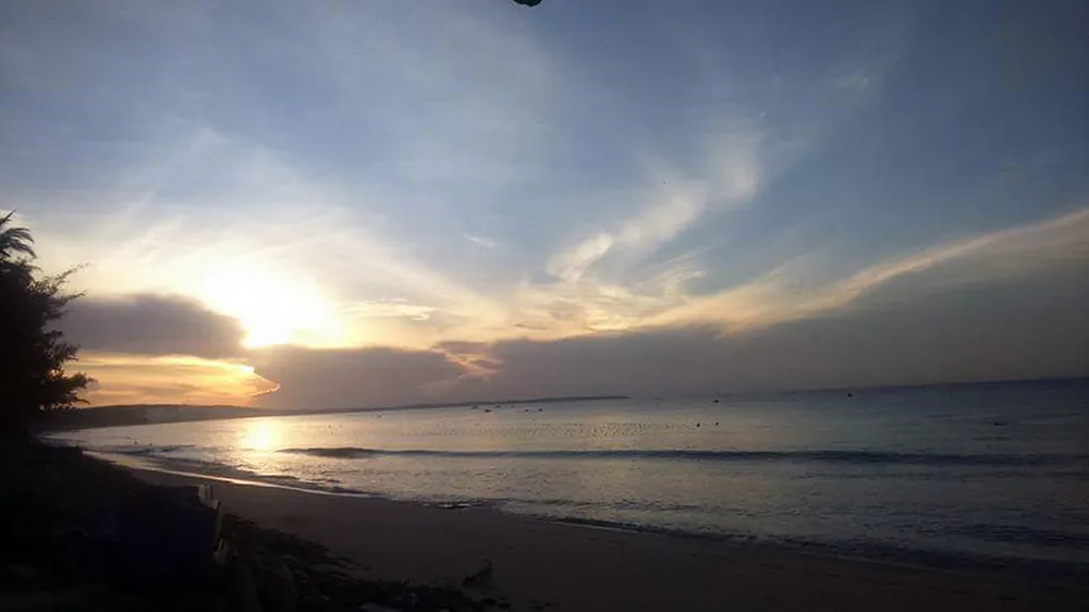 Khu vực biển nơi cô Svetlana nhảy xuống bơi ra khơi tự tử