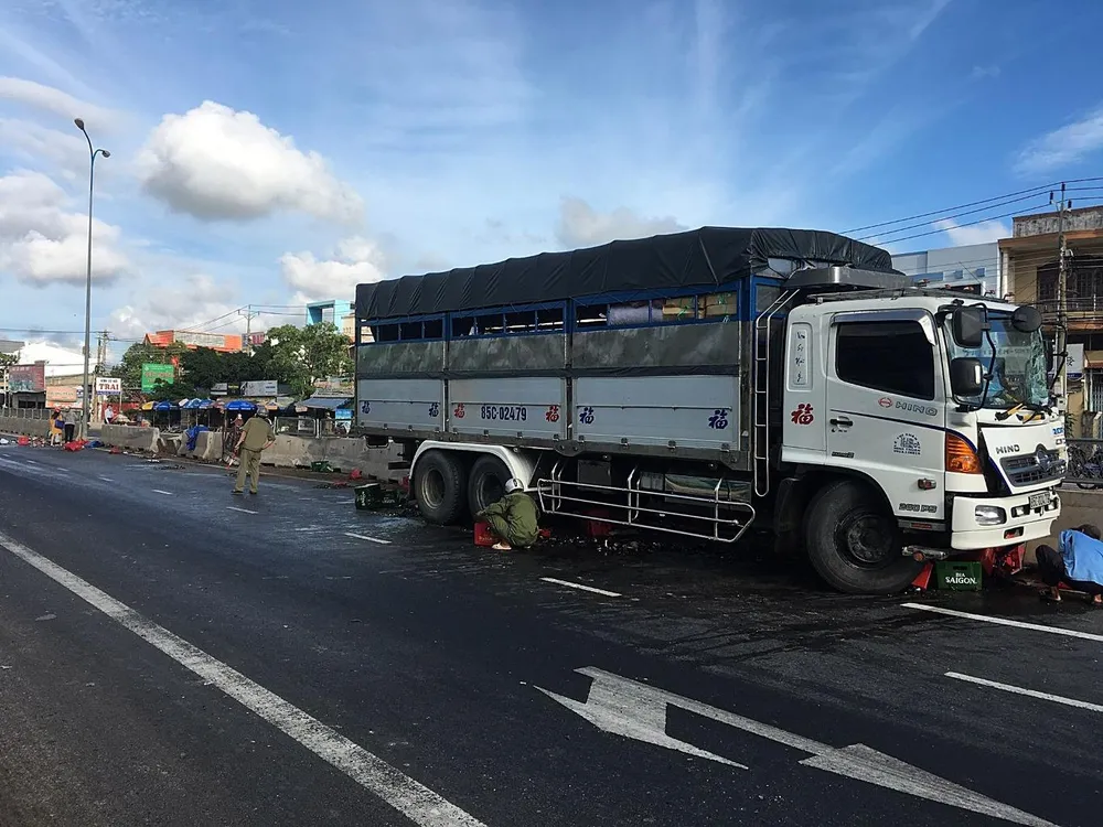 hiện trường vụ tai nạn