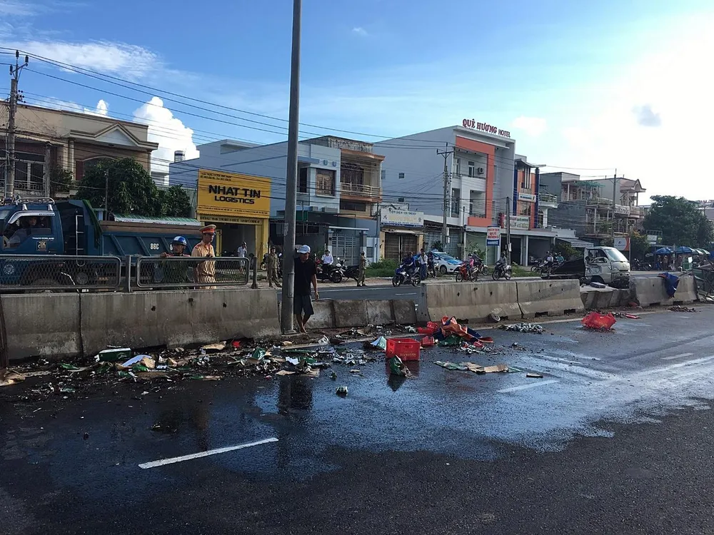 hiện trường vụ tai nạn