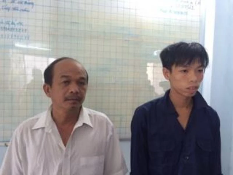 Đỗ Trọng Nghĩa và con rể tại cơ quan điều tra