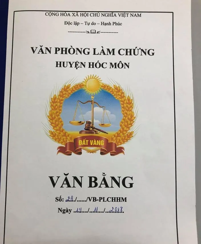 Phát hiện 1 công ty có dấu hiệu hành nghề công chứng trái phép ảnh 2