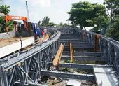 Cuối tháng 10 sẽ hoàn thiện cầu sắt An Phú Đông