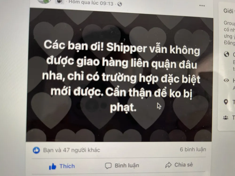Hiểu đúng về việc shipper được giao hàng liên quận, huyện ảnh 1 Hiểu đúng về việc shipper được giao hàng liên quận, huyện ảnh 1