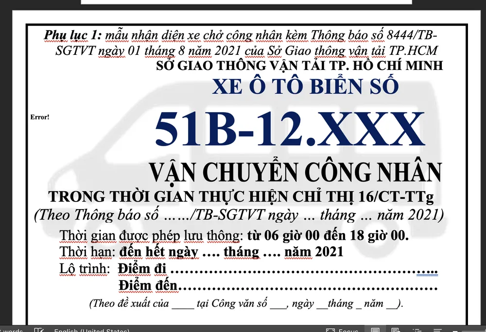 Thông báo mới nhất của Sở GTVT TP.HCM về việc đi lại ảnh 1 Thông báo mới nhất của Sở GTVT TP.HCM về việc đi lại ảnh 1
