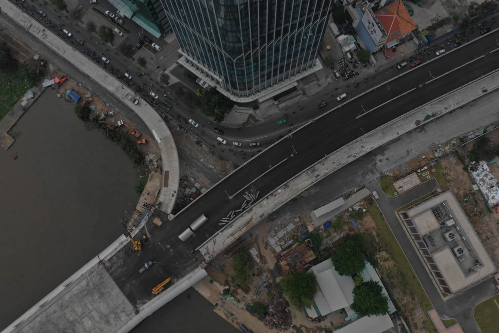 Sở GTVT TP đã đưa ra phương án tổ chức giao thông tại dự án cầu Thủ Thiêm 2. Ảnh: ĐT.