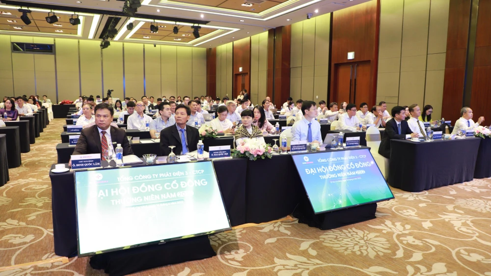 Toàn cảnh Đại hội cổ đông EVNGENCO3. Ảnh: EVNGENCO3.