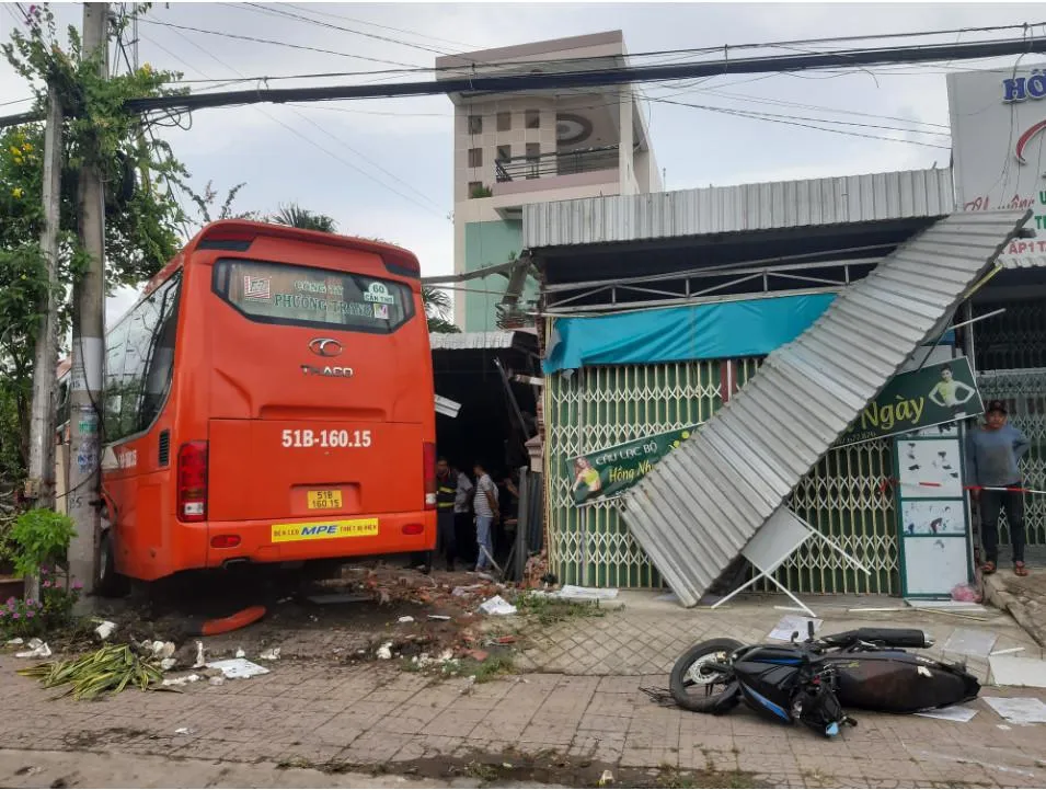 Hiện trường vụ tai nạn. Ảnh: CTV.