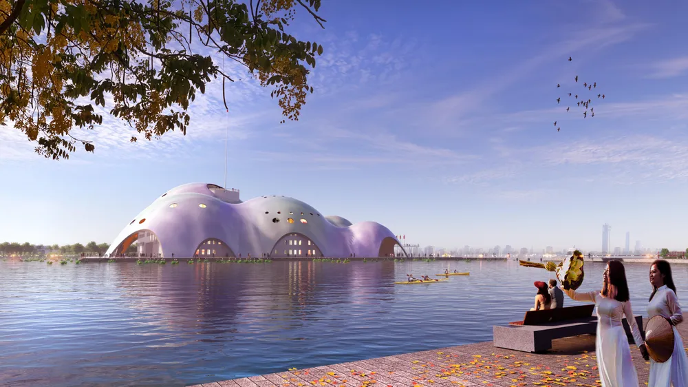 Thiết kế nhà hát Opera Hà Nội tầm cỡ mà Renzo Piano mong muốn được xây dựng tại khu vực Hồ Tây.