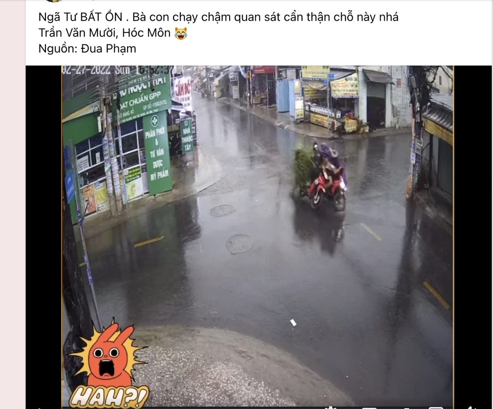 Đa phần là các xe máy va chạm nhau. Ảnh chụp màn hình: ĐT.