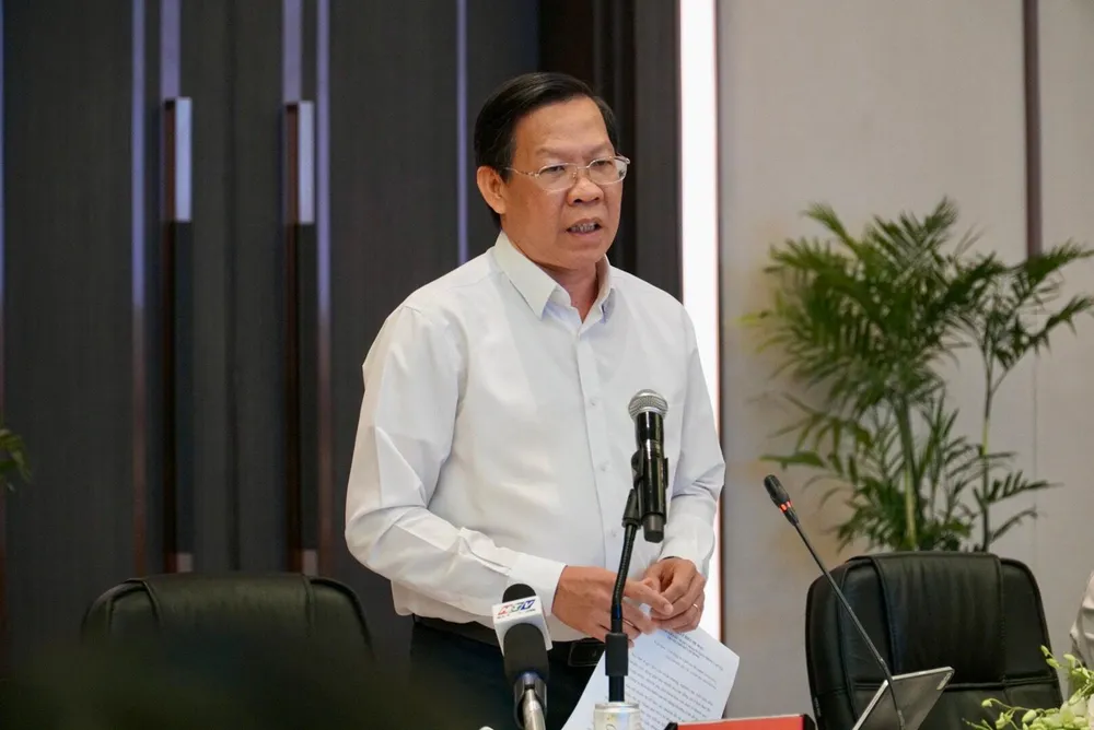 Chủ tịch UBND TP.HCM Phan Văn Mãi cho rằng vấn đề liên kết vùng luôn được TP.HCM đặt lên hàng đầu. Ảnh: BẢO PHƯƠNG. Chủ tịch UBND TP.HCM Phan Văn Mãi cho rằng vấn đề liên kết vùng luôn được TP.HCM đặt lên hàng đầu. Ảnh: BẢO PHƯƠNG.