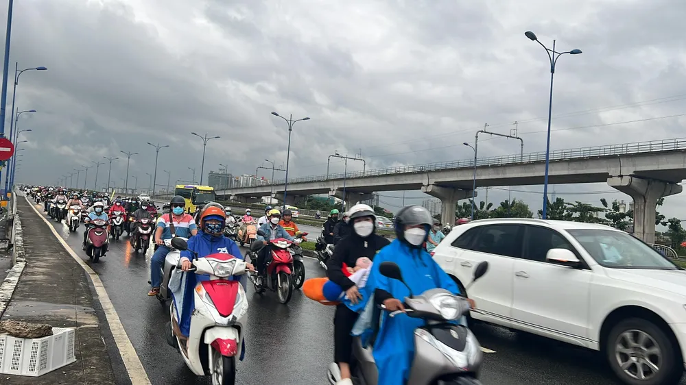 Khu vực cầu Rạch Chiếc, TP Thủ Đức. Ảnh: ĐT. Khu vực cầu Rạch Chiếc, TP Thủ Đức. Ảnh: ĐT.