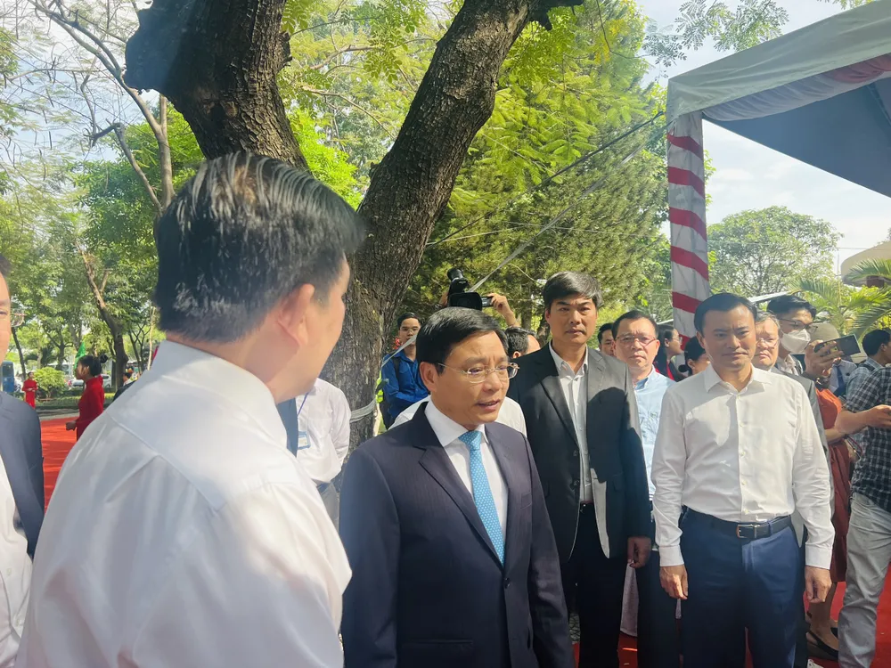 Bộ trưởng Bộ GTVT Nguyễn Văn Thắng rất kỳ vọng vào dự án Ảnh: ĐÀO TRANG.