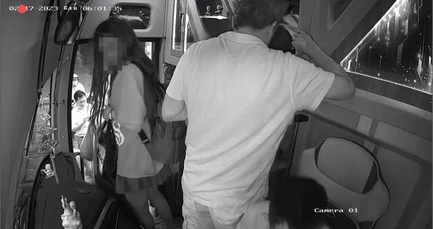 Tài xế bị hành hung trong chuyến từ TP.HCM – Nha Trang. Ảnh: PLO.