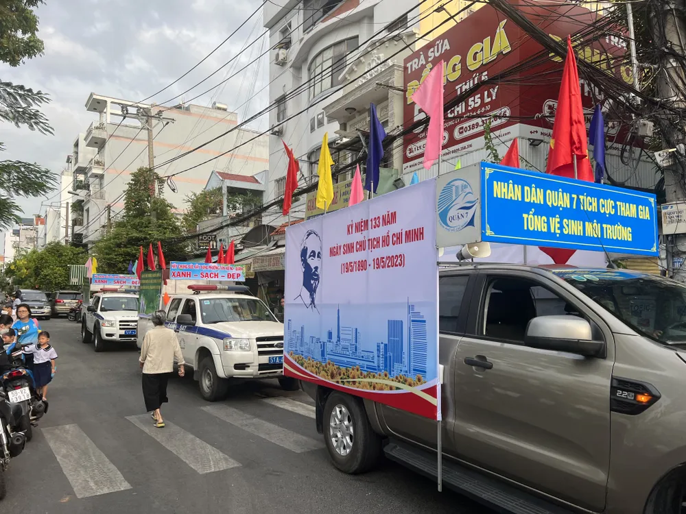 10 phường cùng đồng loạt ra quân tổng vệ sinh.