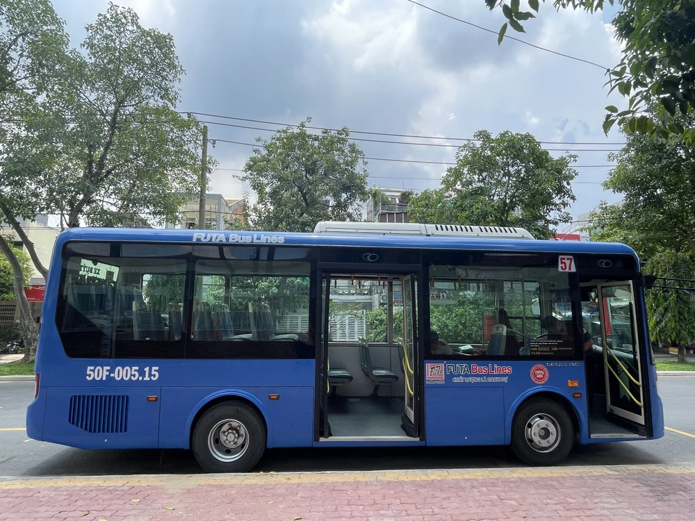 Tuyến xe buýt được khôi phục sau 5 tháng tạm ngưng. Ảnh: CTV