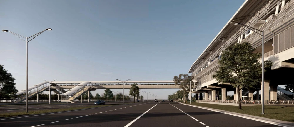 Nhà ga trên cao là dạng nhà ga mở - ngoại trừ những nơi được đóng kín tường để bảo vệ khỏi mưa nắng. Ảnh: MAUR