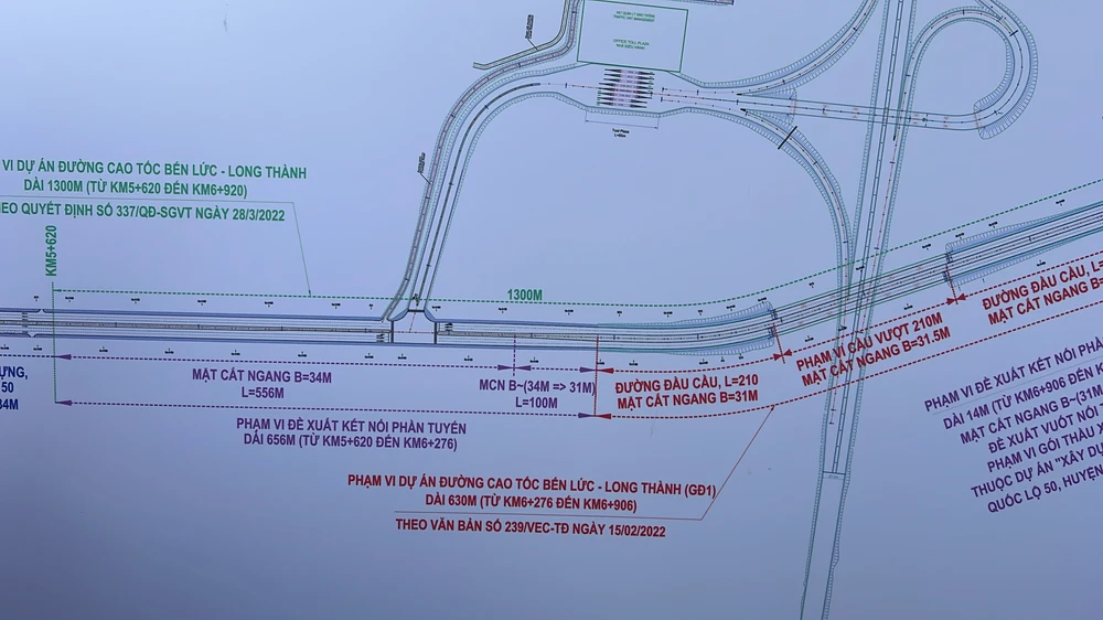 Trước đó, ngày 27-12-2022, dự án mở rộng Quốc lộ 50 huyện Bình Chánh với điểm đầu giao đường Nguyễn Văn Linh, điểm cuối tiếp giáp tỉnh Long An dài gần 7 km đã chính thức được khởi công xây dựng. Đây là dự án giao thông hết sức quan trọng, nằm trong tổng thể toàn tuyến Quốc lộ 50 đi qua TP.HCM, Long An, Tiền Giang kết nối TP.HCM với các tỉnh miền Tây. Ảnh: ĐÀO TRANG