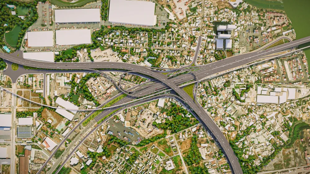 Nút giao Tân Vạn, một trong những nút giao siêu đẹp của dự án vành đai 3 TP.HCM. Ảnh: Ban Giao thông cung cấp. Nút giao Tân Vạn, một trong những nút giao siêu đẹp của dự án vành đai 3 TP.HCM. Ảnh: Ban Giao thông cung cấp.