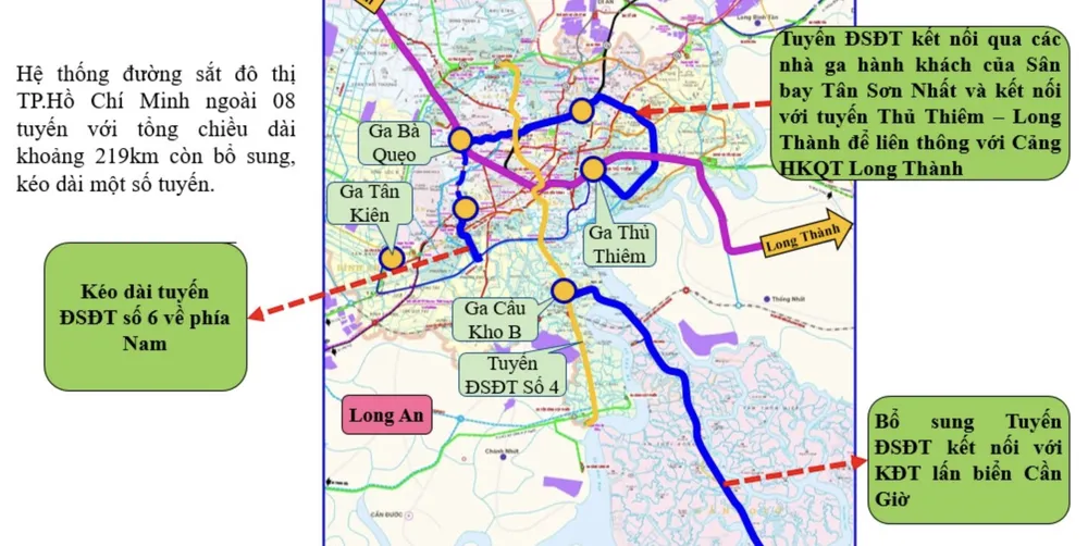 TP.HCM đang nghiên cứu bổ sung thêm nhiều tuyến đường sắt đô thị. Ảnh: Sở GTVT