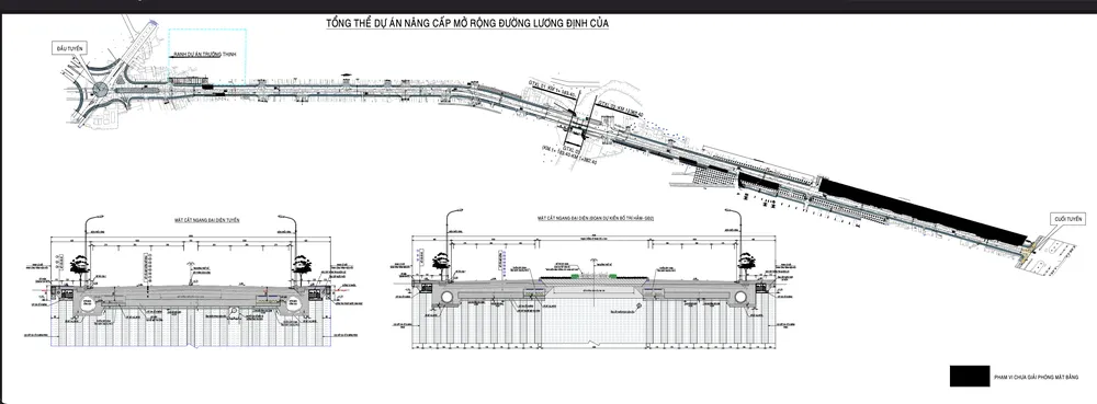 Tổng thể dự án Lương Định Của. Ảnh: Ban Giao thông Tổng thể dự án Lương Định Của. Ảnh: Ban Giao thông
