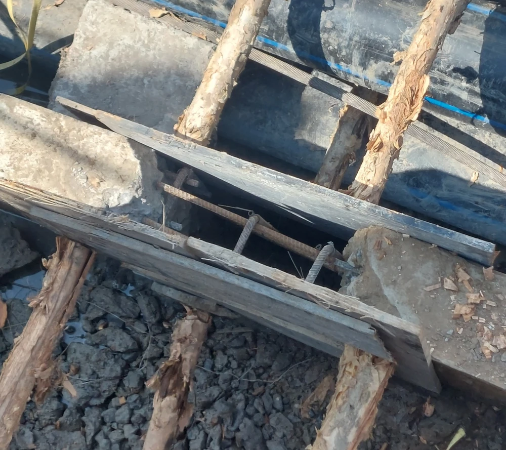 Dự án đang được thi công xuyên đêm. Ảnh: CTV Dự án đang được thi công xuyên đêm. Ảnh: CTV