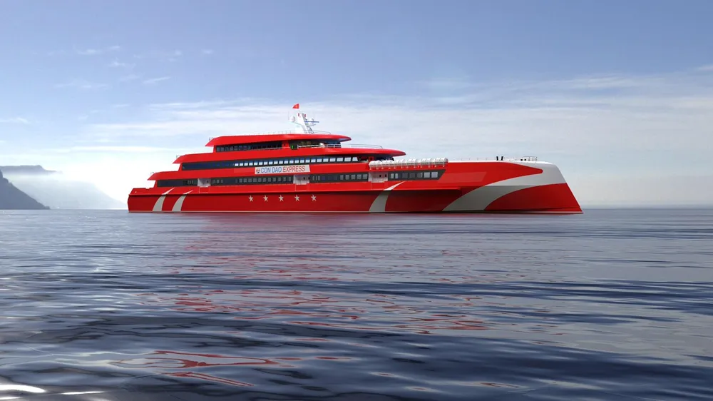 Tàu cao tốc TP.HCM - Côn Đảo sẽ được khai thác vào cuối năm 2023. Ảnh: Sở GTVT TP cung cấp