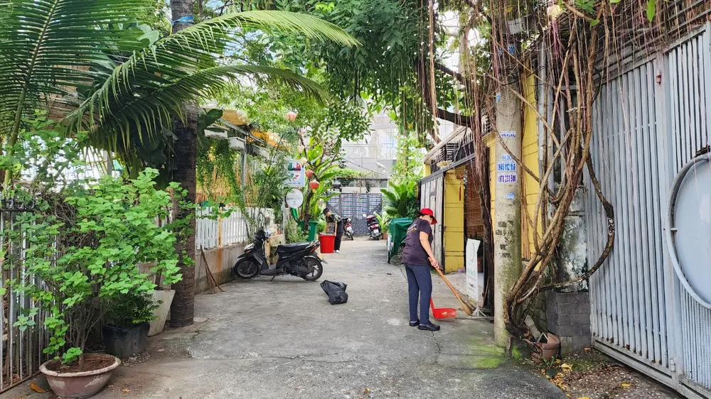 Dự án nâng cấp hệ thống thoát nước và cải tạo hẻm 9 Nguyễn Văn Hưởng cũng sẽ hoàn thành vào tháng 10-2023. Ảnh: CTV