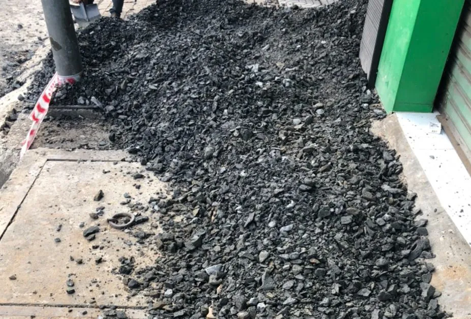 Hiện đơn vị thi công đang khắc phục. Ảnh: Ban Quản lý dự án đầu tư xây dựng khu vực TP Thủ Đức