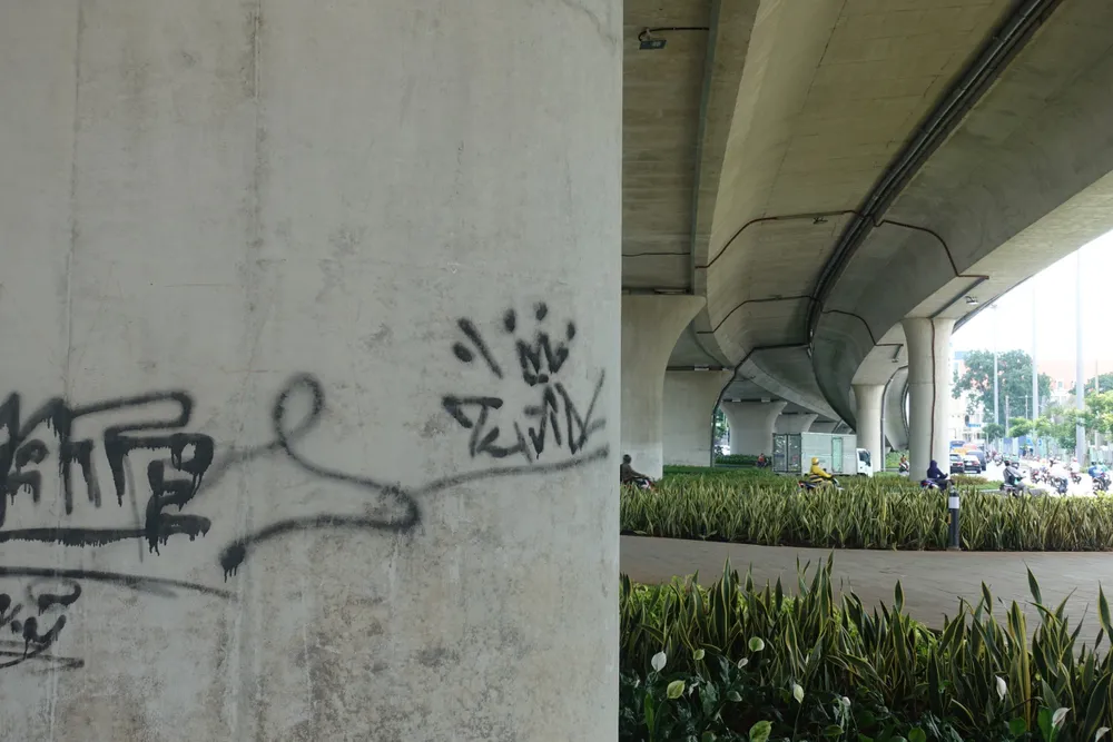 Dự án có tổng mức đầu tư hơn 3.100 tỉ đồng, được coi là cây cầu biểu tượng của TP. Ảnh: ĐT