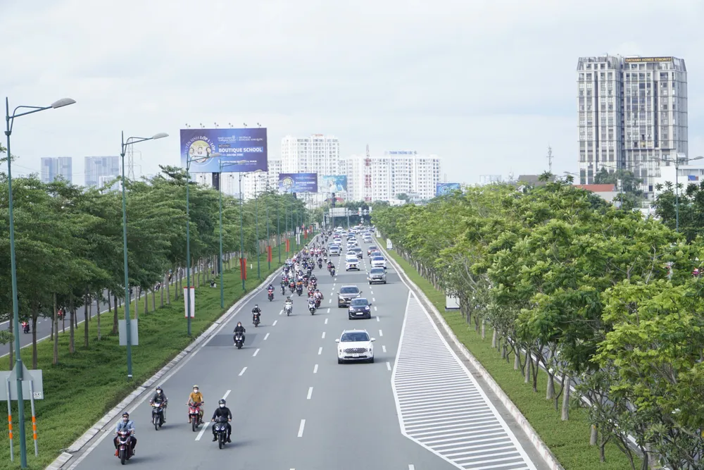 Đường Phạm Văn Đồng, TP Thủ Đức khá thông thoáng.