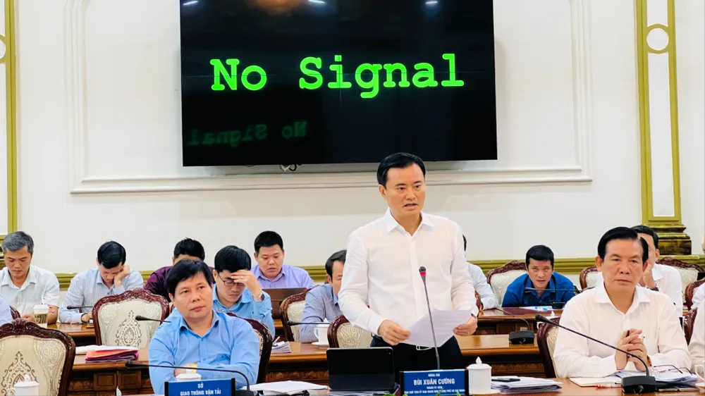 Phó Chủ tịch TP.HCM Bùi Xuân Cường cho biết các địa phương đang nỗ lực đẩy nhanh tiến độ dự án. IMG_8250.jpg