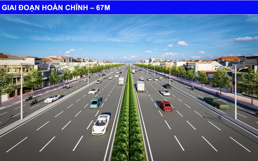 Mô phỏng tuyến vành đai 2, đoạn qua địa bàn TP Thủ Đức. Ảnh: Sở GTVT TP cung cấp Lý do dự án vành đai 2 khởi công vào năm 2025?
