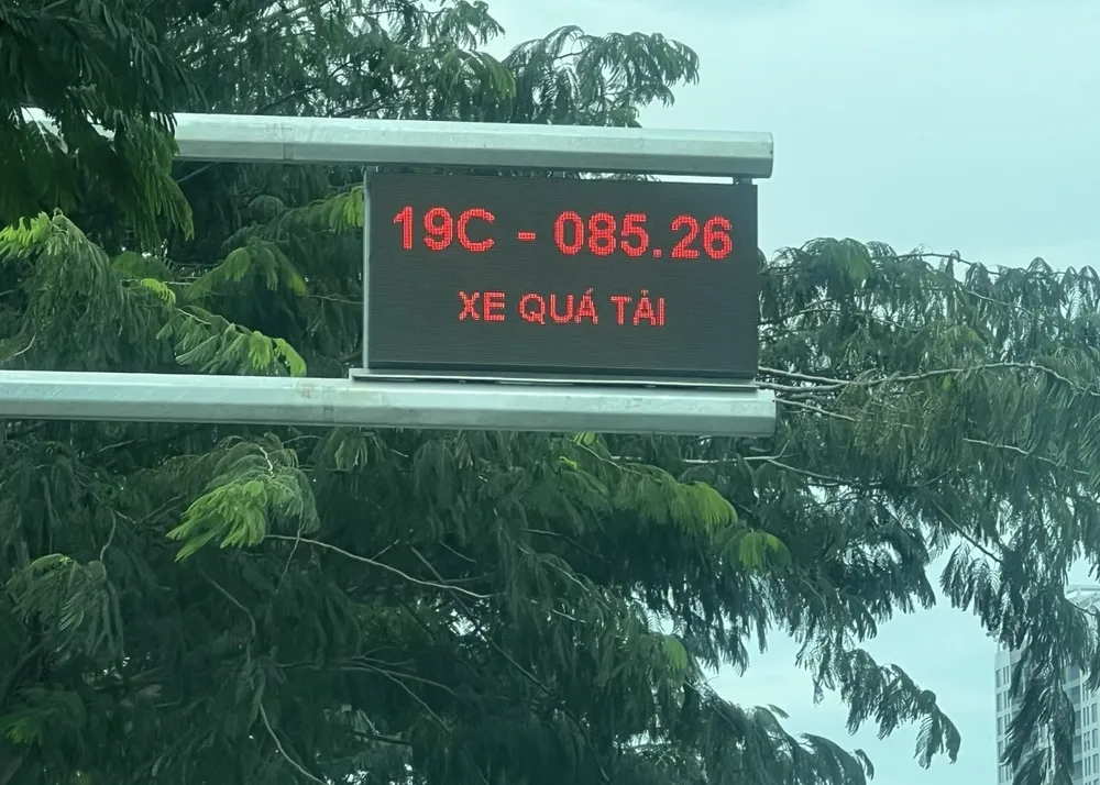 phạt nguội xe quá tải