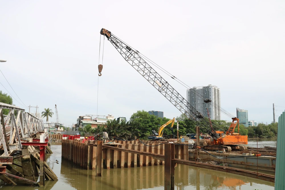 Cầu Rạch Đỉa mới sẽ góp phần cải thiện tình trạng giao thông khu vực. cầu Rạch Đỉa