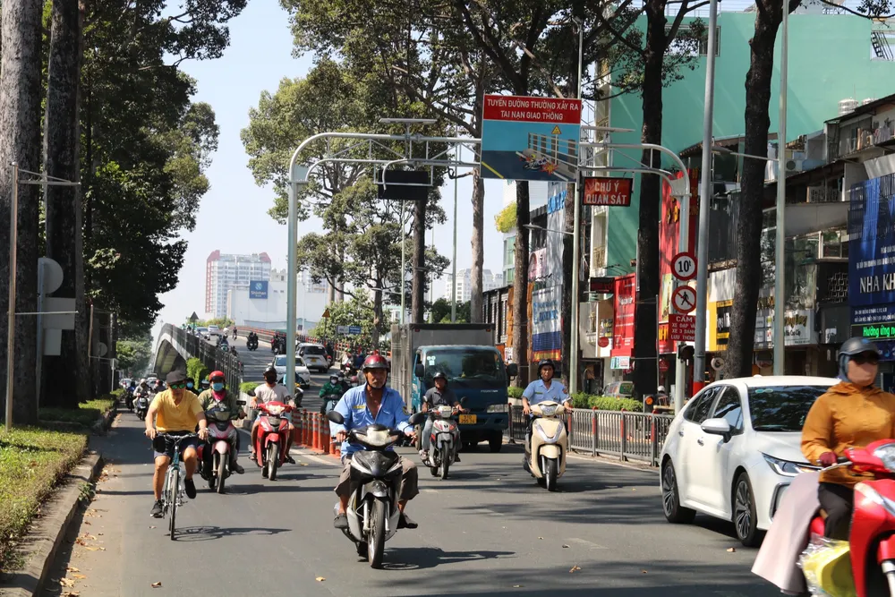 TP.HCM hiện có 9 điểm đen tai nạn giao thông. Ảnh: NHƯ NGỌC điểm đen tai nạn giao thông ở TP.HCM