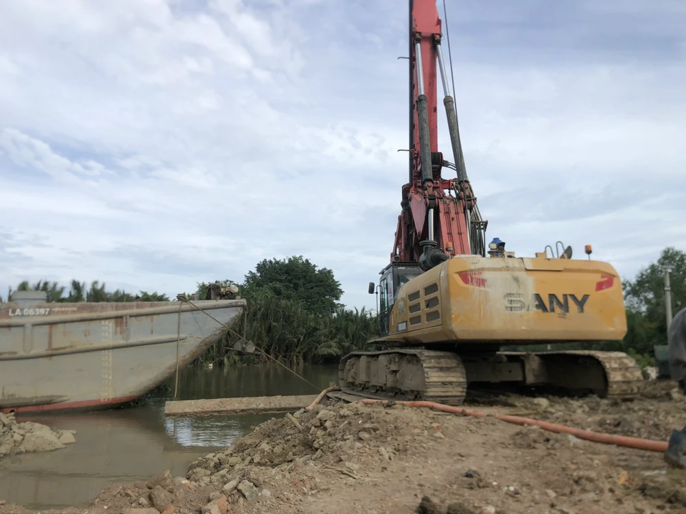 Các khó khăn về nguồn cát phục vụ dự án vành đai 3 đã cơ bản được tháo gỡ. Ảnh: ĐT hoàn thành dự án vành đai 3