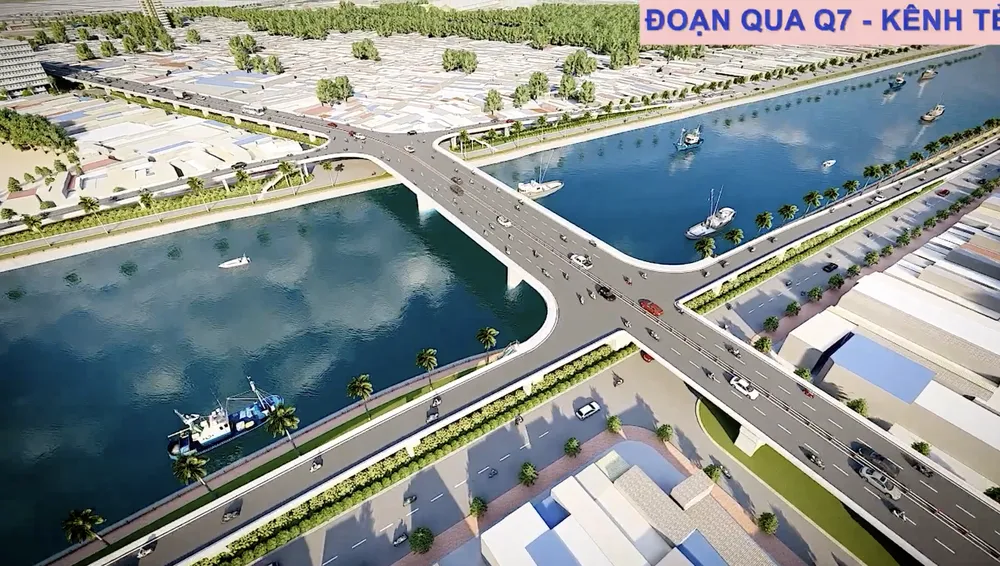 Dự án cầu đường Nguyễn Khoái đang trong giai đoạn lập dự án điều chỉnh, điều chỉnh quy hoạch trên địa bàn 3 quận. Ảnh: Sở GTVT TP.HCM cung cấp dự án cầu đường Nguyễn Khoái đang trong giai đoạn lập dự án điều chỉnh, điều chỉnh quy hoạch trên địa bàn 3 quận