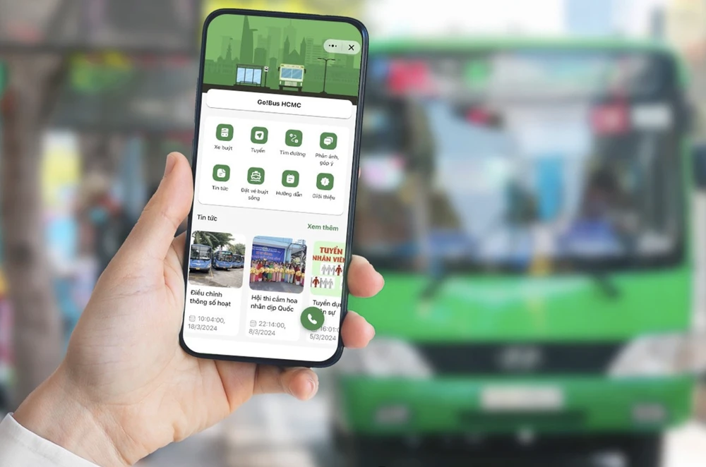 Chỉ cần mở ứng dụng Zalo, người dân TPHCM có thể sử dụng giao thông công cộng nhanh chóng, thuận tiện. app Go!bus TP.HCM