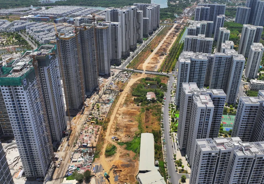 Dự án vành đai 3 TP.HCM đang được tích cực triển khai. Ảnh: Trường Giang vành đai 3 TP.HCM