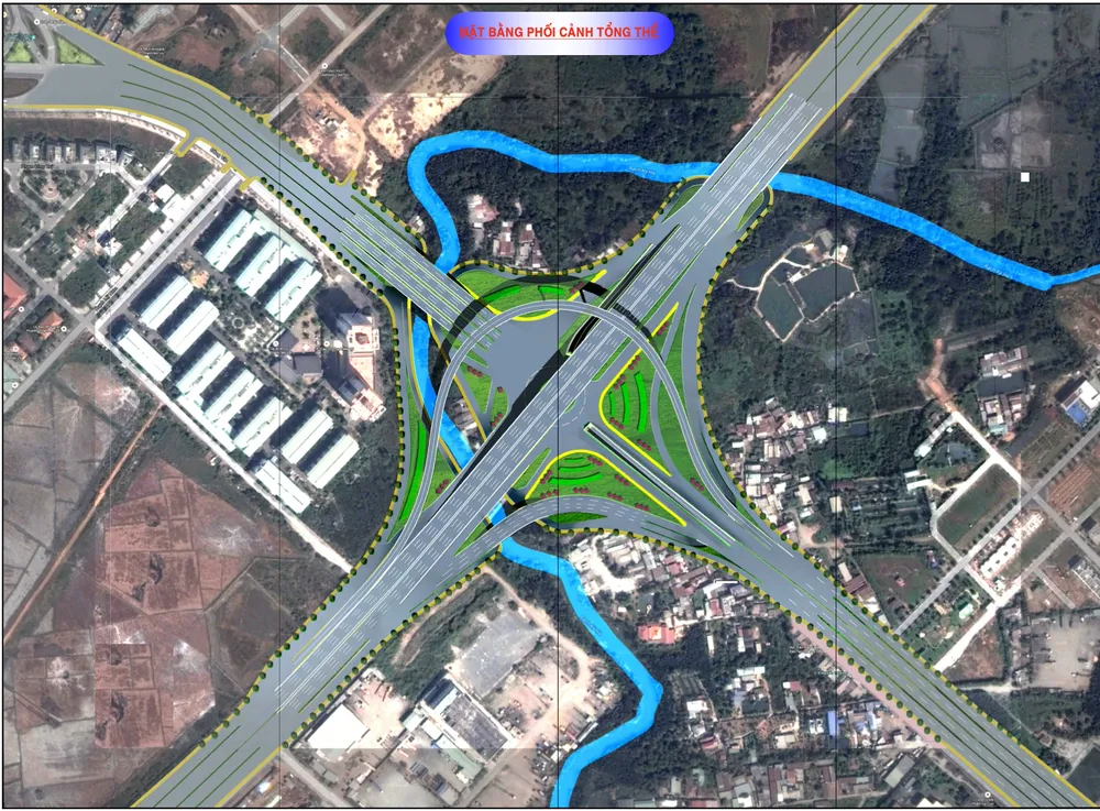 Phối cảnh nút giao Mỹ Thủy