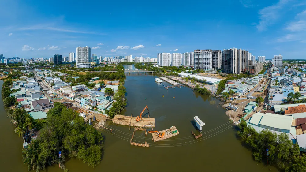 cầu Rạch Đỉa, huyện Nhà Bè sắp về đích