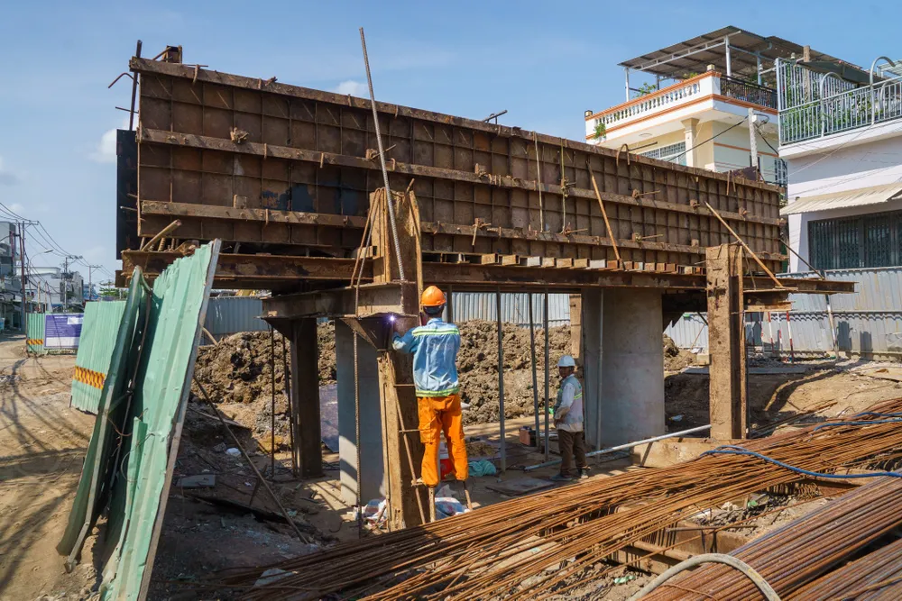 cầu Rạch Đỉa, huyện Nhà Bè sắp về đích