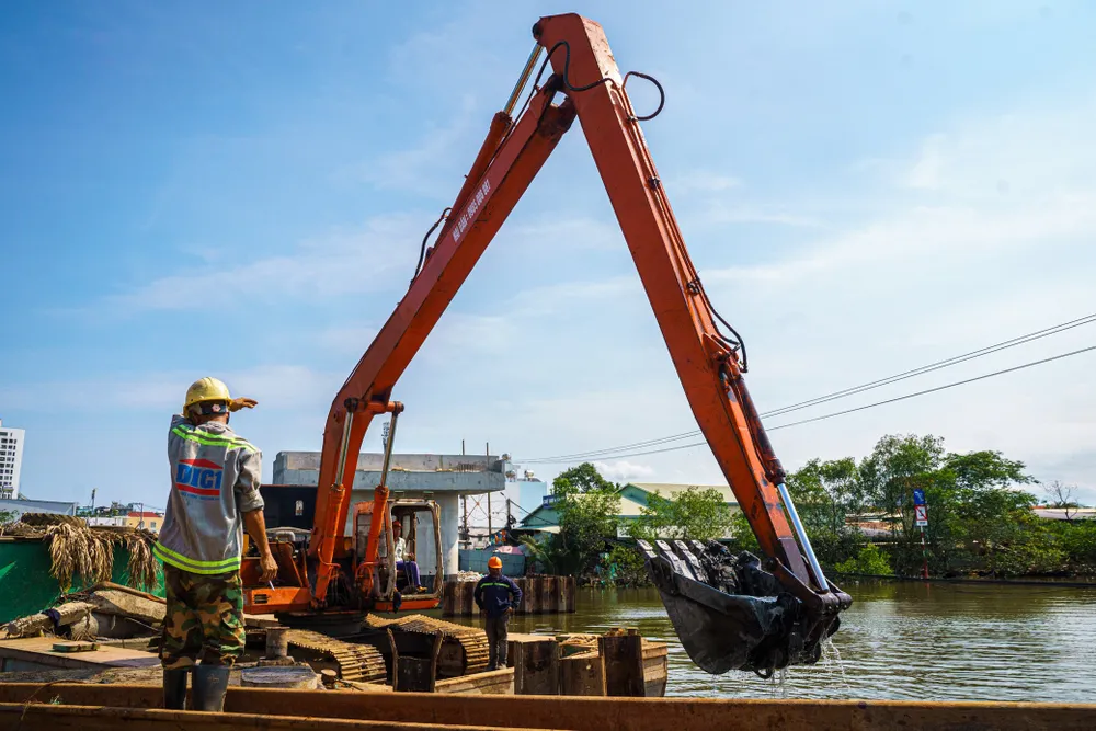 cầu Rạch Đỉa, huyện Nhà Bè sắp về đích