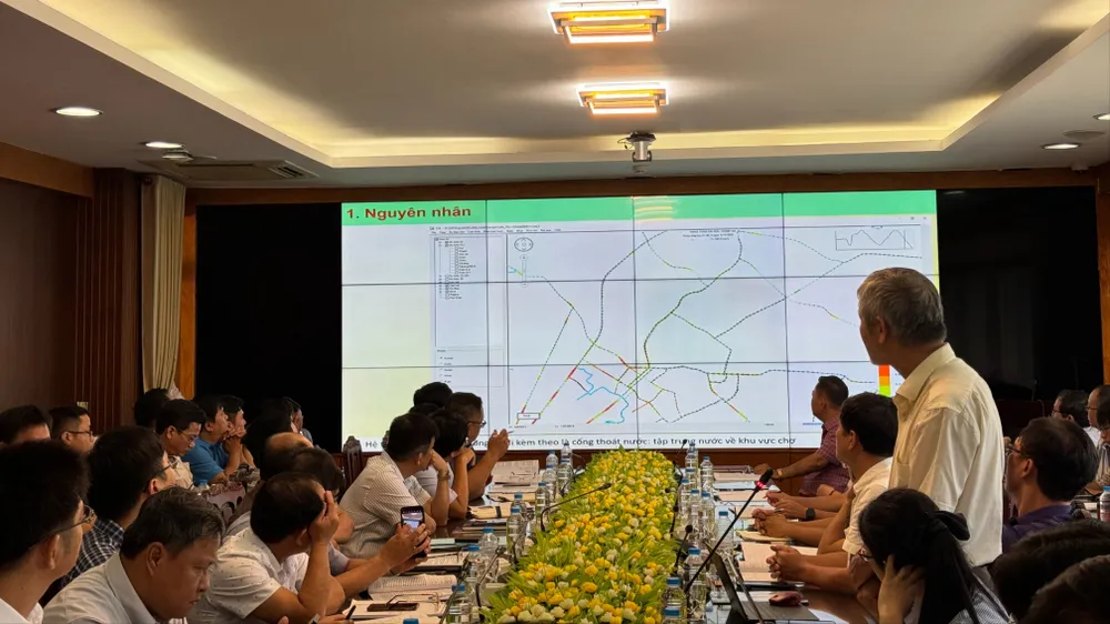 Tọa đàm thực trạng và giải pháp giảm ngập nước trên địa bàn TP Thủ Đức. Ảnh: ĐÀO TRANG Tọa đàm thực trạng và giải pháp giảm ngập nước trên địa bàn TP Thủ Đức.