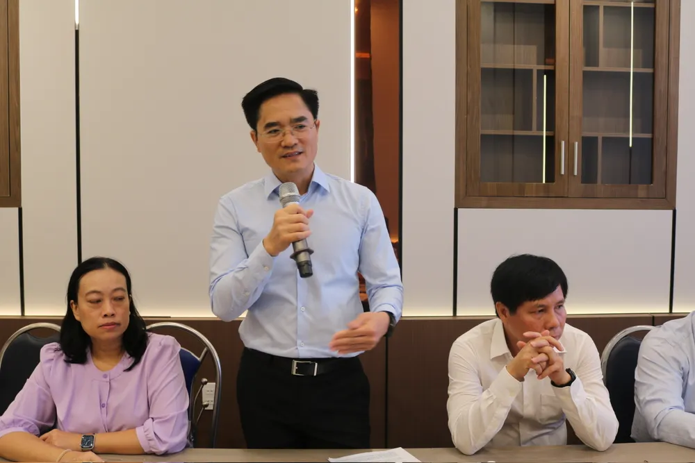 Ông Trần Quang Lâm - Giám đốc Sở GTVT TP.HCM phát biểu tại cuộc họp báo. Ảnh: ĐT ong-tran-quang-lam.jpg